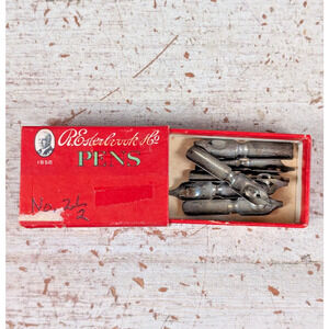 Lot 14 Rare R Esterbrook No 2 1/2 Manuscript Nibs w Box - Made in USA - Vintage
